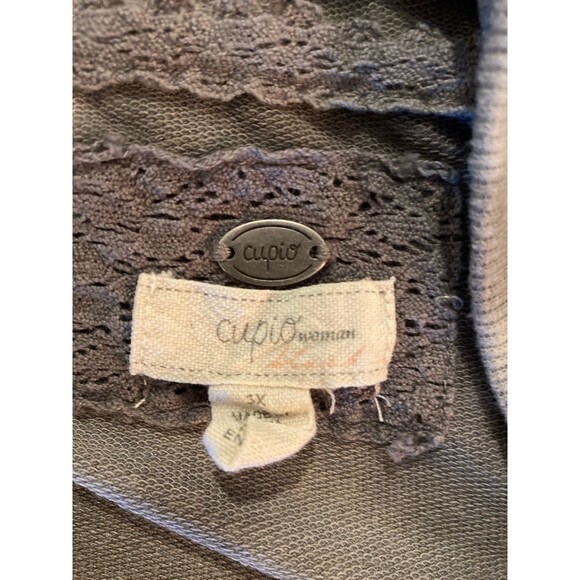 Cupio  Tie Dye Sage Green Shirt Hoodie Womens Size 3X Super Soft Comfortable - Picture 8 of 11